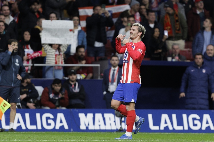 格列兹曼6场欧冠小组赛打进5球,创个人职业生涯新纪录