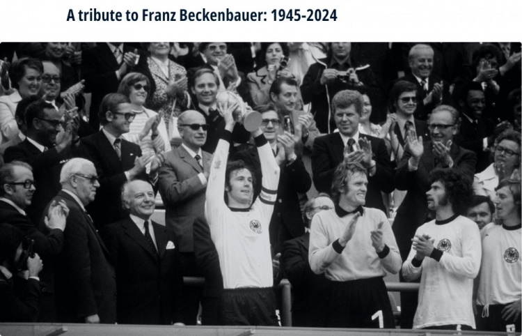 FIFA:向世界足坛传奇弗朗茨-贝肯鲍尔致敬 1945-2024